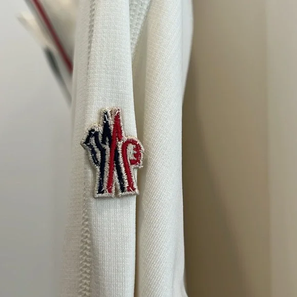 Moncler Grenoble Cream Half-zip Polartec  Sweatshirt in men’s XL - Picture 5 of 10